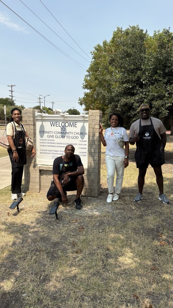 PIK team at church sign